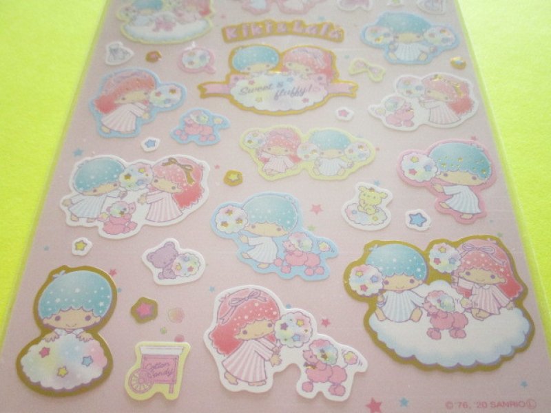 Photo2: Kawaii Cute Stickers Sheet Sanrio *Little Twin Stars (Cotton Candy)