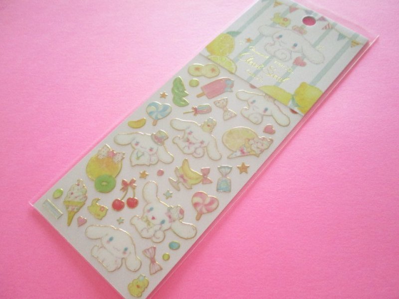 Photo1: Kawaii Cute Stickers Sheet  Cinnamoroll × たけいみき Miki Takei Sanrio *Fresh Citrus (US-15459) (1)