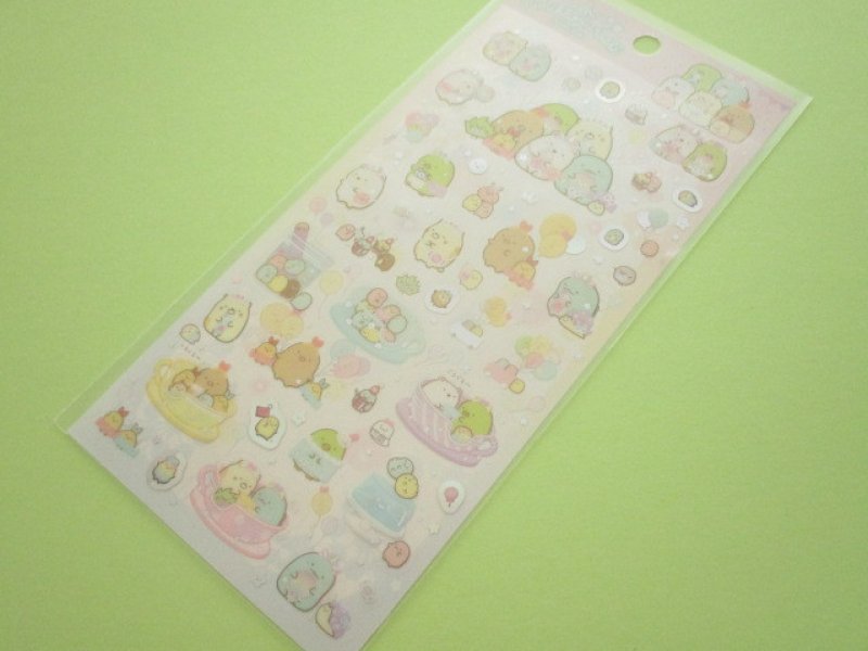 Photo1: Kawaii Cute Sticker Sheet Sumikkogurashi San-x *Tapioca Park (SE47901) (1)