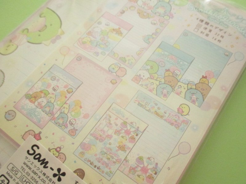 Photo3: Kawaii Cute Regular Letter Set San-x Sumikkogurashi *Tapioca Park (LH70801)