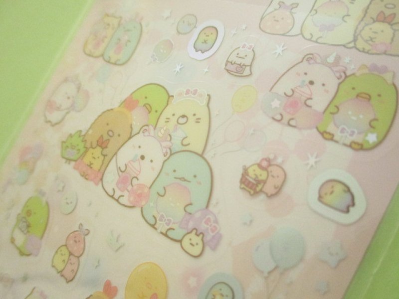 Photo3: Kawaii Cute Sticker Sheet Sumikkogurashi San-x *Tapioca Park (SE47901)