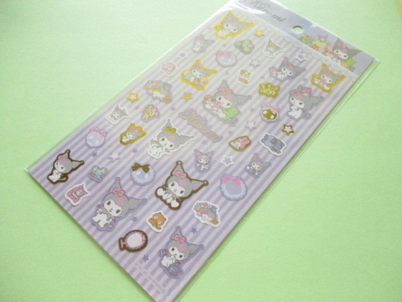 Photo1: Kawaii Cute Stickers Sheet Sanrio *Kuromi (Stuffed Toy) (1)