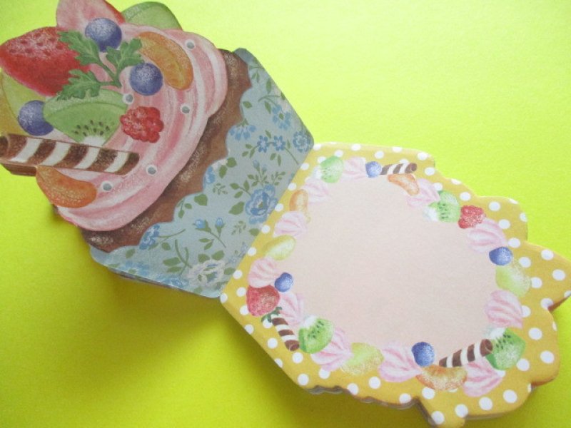 Photo2: Kawaii Cute Sweets Mini Memo Pad amifa *Flower Cupcake (Flower)