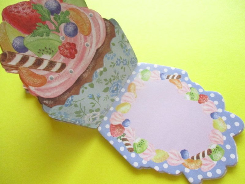 Photo3: Kawaii Cute Sweets Mini Memo Pad amifa *Flower Cupcake (Flower)