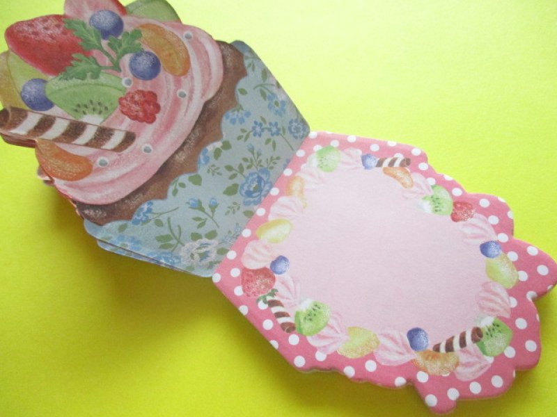Photo1: Kawaii Cute Sweets Mini Memo Pad amifa *Flower Cupcake (Flower)
