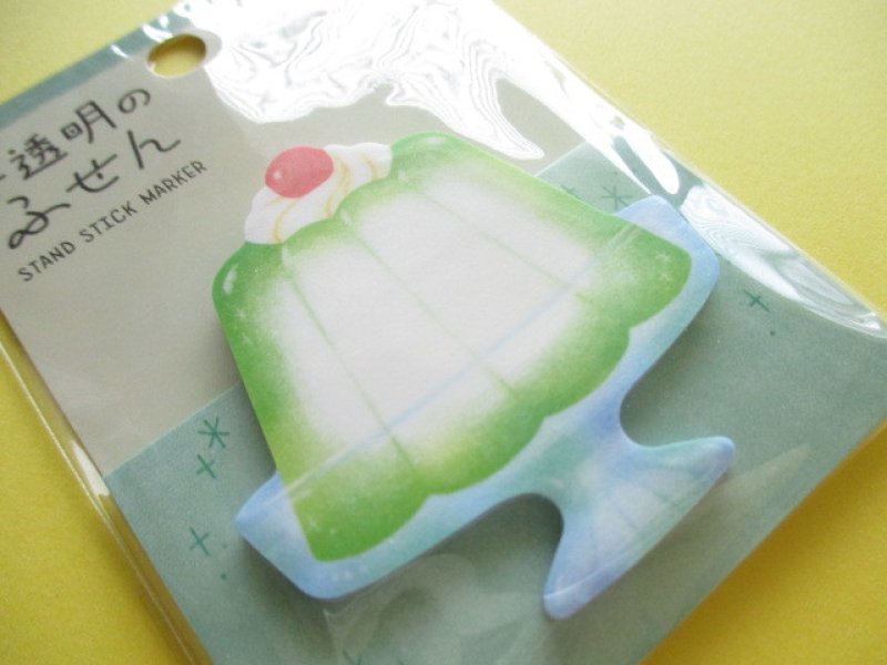 Photo1: Kawaii Cute Translucent Mini Sticky Note Mind Wave *Jelly (57516)