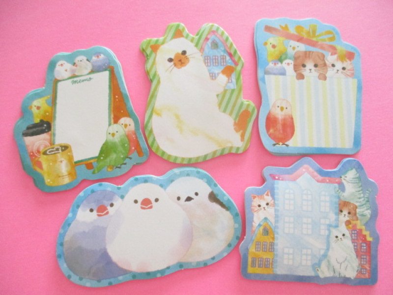 Photo2: Kawaii Cute Write in Sticker Flakes Sack Synapse Japan *Town & Cafe (SJI-32613)