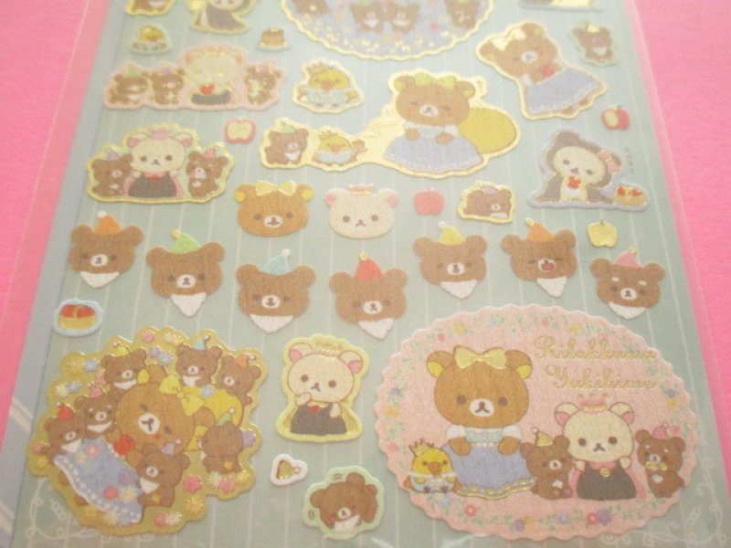 Photo2: Kawaii Cute Sticker Sheet Rilakkuma San-x *Rilakkuma Fairy Tales (SE48501)