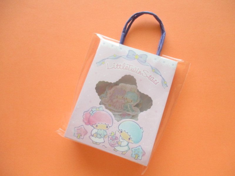 Photo1: Kawaii Cute  Mini Paper Bagged Sticker Flakes Sack Sanrio original *Little Twin Stars (95006-8) (1)