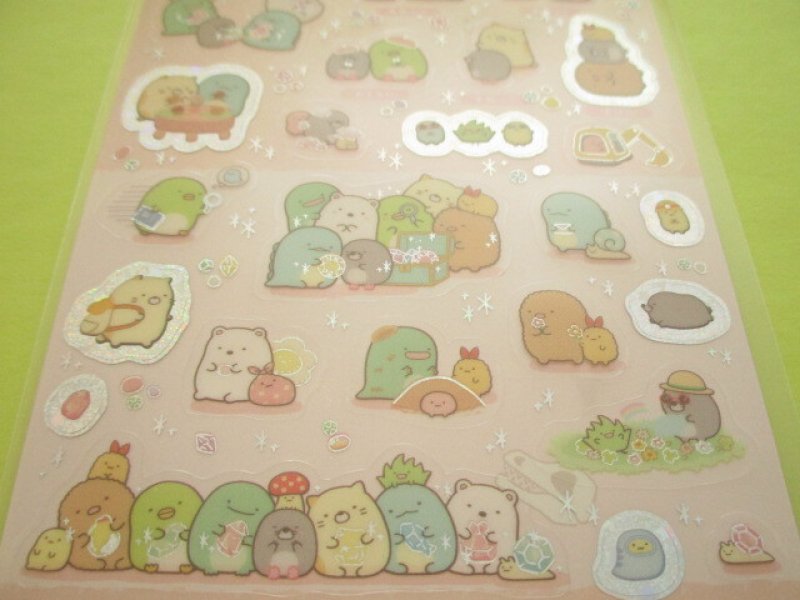 Photo2: Kawaii Cute Sticker Sheet Sumikkogurashi San-x *House of The Mole (SE49301)