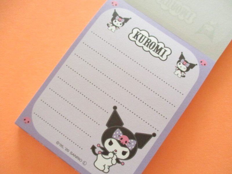 Photo1: Kawaii Cute Mini Memo Pad Sanrio *Kuromi (ギュギュっとイッパイ)