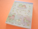 Photo: Kawaii Cute Mini  Memo Pad Sanrio *Little Twin Stars (Unicorn）
