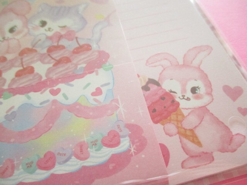 Photo2: Kawaii Cute Letter Set Gaia *Retro Fancy (466366-Sweets Party)