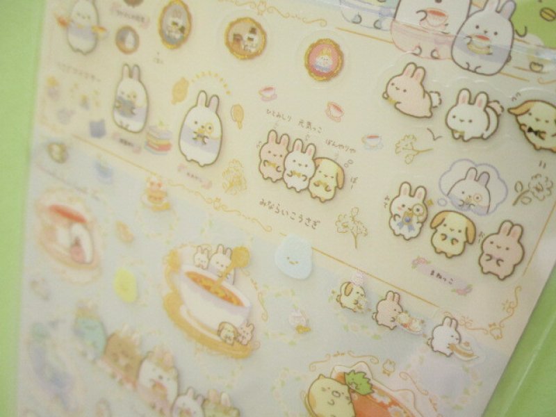 Photo3: Kawaii Cute Stickers Sheet Sumikkogurashi San-x *The Rabbit's Wonder Garden (SE49502)