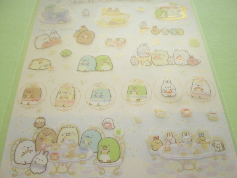 Photo2: Kawaii Cute Stickers Sheet Sumikkogurashi San-x *The Rabbit's Wonder Garden (SE49502)