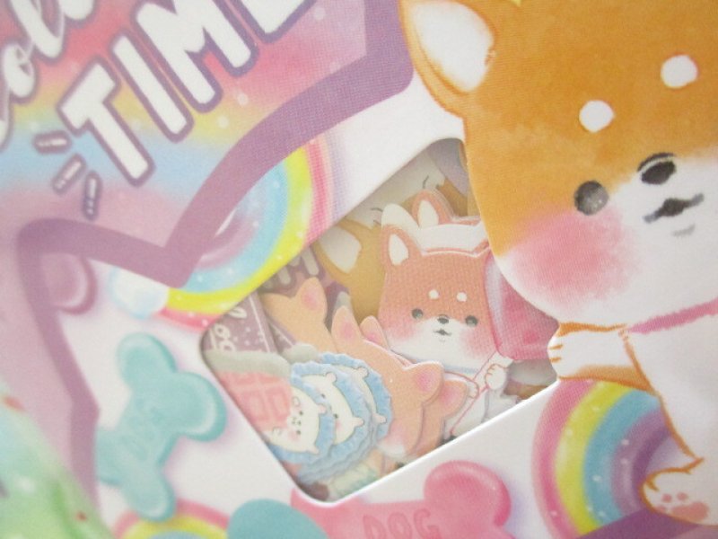 Photo1: Kawaii Cute Sticker Flakes Sack Crux *Colorful Time (473108)