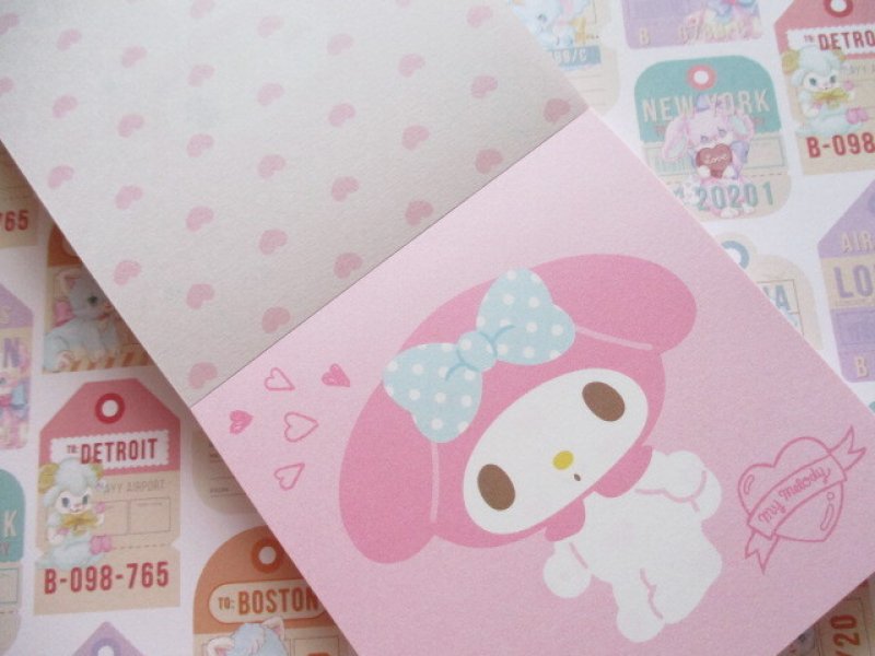 Photo1: Kawaii Cute Square Memo Pad Sanrio Origimal *My Melody (41031-4)