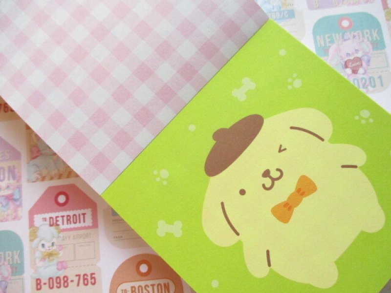 Photo3: Kawaii Cute Square Memo Pad Sanrio Origimal *POMPOMPURIN (41045-4)
