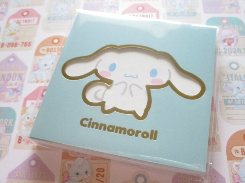 Photo1: Kawaii Cute Square Memo Pad Sanrio Origimal *Cinnamoroll (41037-3) (1)