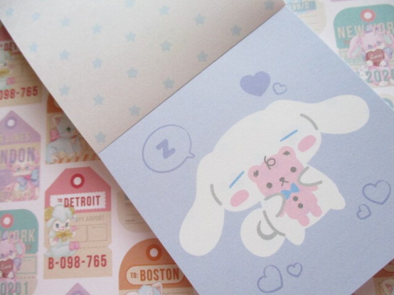 Photo3: Kawaii Cute Square Memo Pad Sanrio Origimal *Cinnamoroll (41037-3)