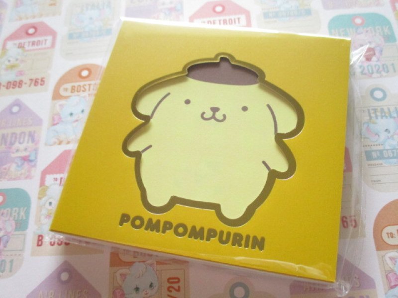 Photo1: Kawaii Cute Square Memo Pad Sanrio Origimal *POMPOMPURIN (41045-4) (1)