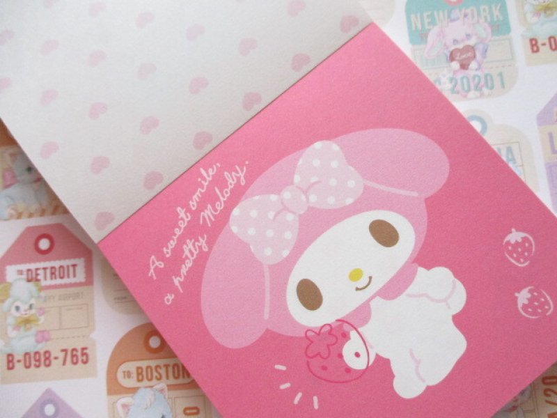 Photo2: Kawaii Cute Square Memo Pad Sanrio Origimal *My Melody (41031-4)