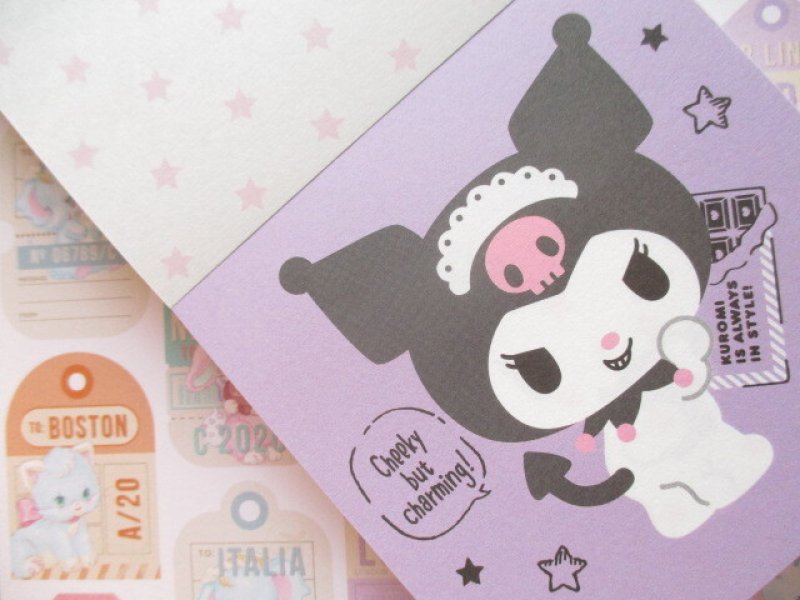 Photo2: Kawaii Cute Square Memo Pad Sanrio Origimal *Kuromi (41047-1)
