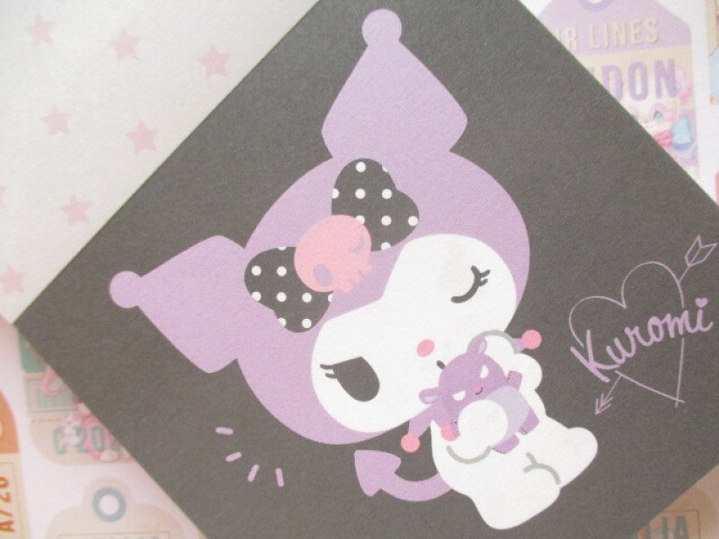 Photo3: Kawaii Cute Square Memo Pad Sanrio Origimal *Kuromi (41047-1)