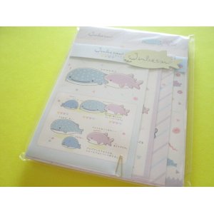 Photo: Kawaii Cute Regular Letter Set Jinbesan San-x *Jinbesan & Samesan (LH72801)