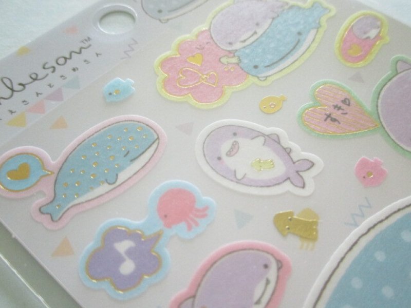 Photo3: Kawaii Cute Stickers Sheet Jinbesan San-x *Jinbesan & Samesan (SE50501)