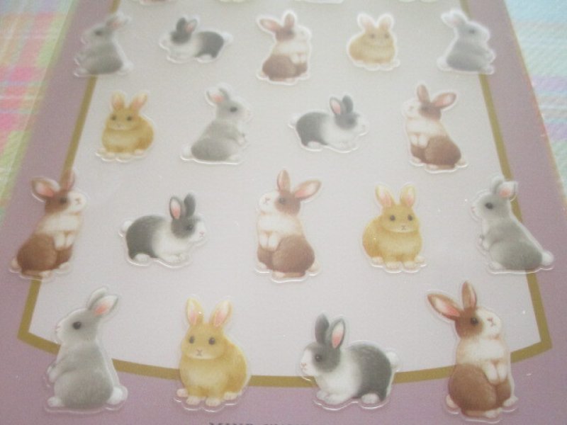 Photo2: Kawaii Cute Noble Journey Stickers Sheet Mind Wave *Rabbit (80781)