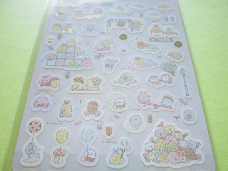 Photo2: Kawaii Cute Stickers Sheet Sumikkogurashi San-x *minikko to asobo (SE50301)