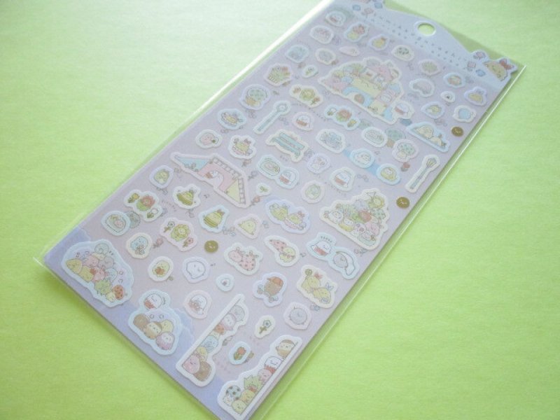 Photo1: Kawaii Cute Stickers Sheet Sumikkogurashi San-x *minikko to asobo (SE50302) (1)