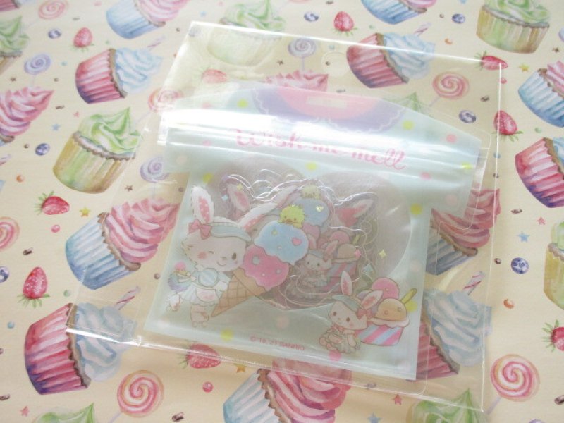 Photo1: Kawaii Cute T-shirt Summer Sticker Flakes Sack Sanrio Original *Wish me mell (60823-8) (1)