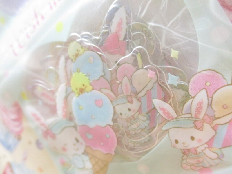 Photo1: Kawaii Cute T-shirt Summer Sticker Flakes Sack Sanrio Original *Wish me mell (60823-8)