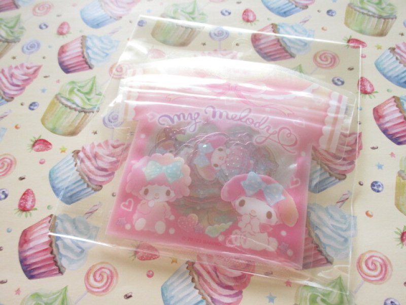 Photo1: Kawaii Cute T-shirt Summer Sticker Flakes Sack Sanrio Original *My Melody (60767-3) (1)