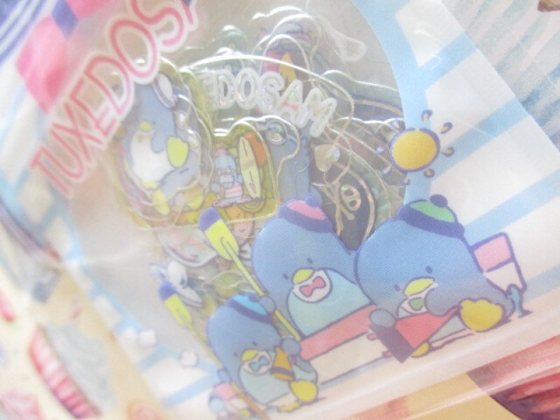 Photo1: Kawaii Cute T-shirt Summer Sticker Flakes Sack Sanrio Original *TUXEDO SAM (60788-6)