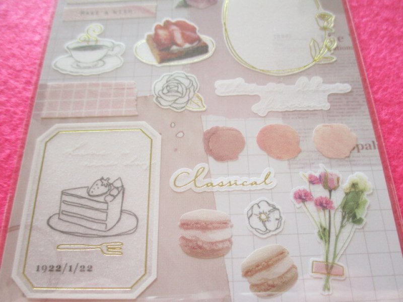 Photo2: Kawaii Cute Libre Collage Stickers Sheet Q-LiA *Pink (80771)