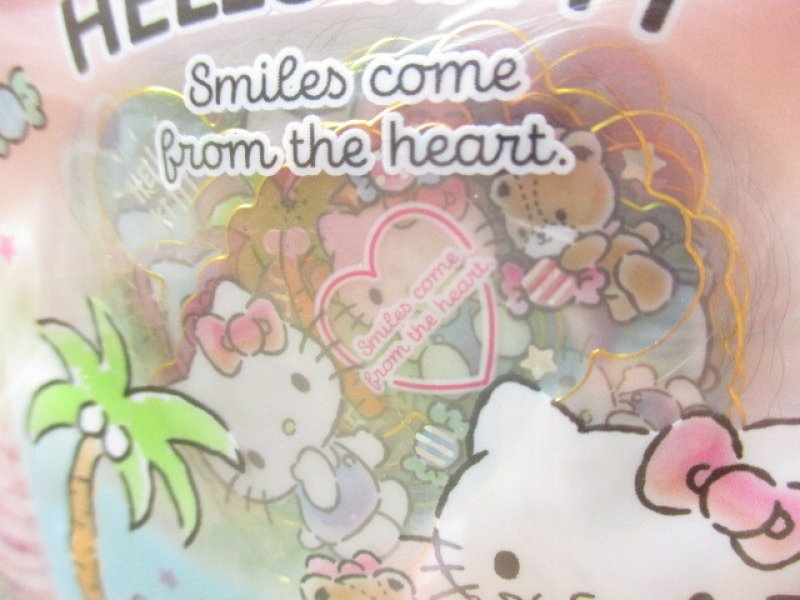 Photo1: Kawaii Cute T-shirt Summer Sticker Flakes Sack Sanrio Original *Hello Kitty (60762-2)