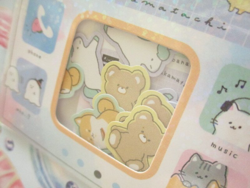Photo1: Kawaii Cute Sticker Flakes Sack Kamio Japan * Juicy na nakamatachi (201369)