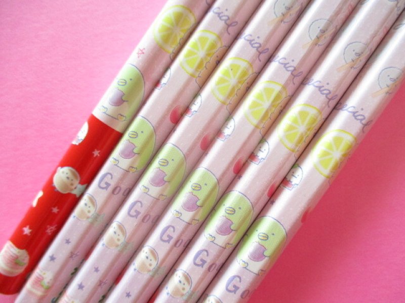 Photo3: 6 pcs Kawaii Cute Wooden Pencils Set San-x *Sumikkogurashi (PN03603)