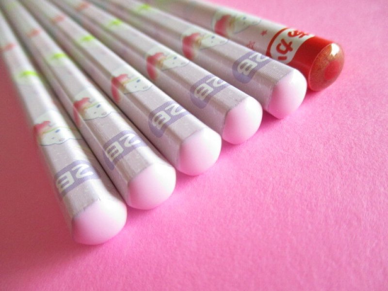 Photo1: 6 pcs Kawaii Cute Wooden Pencils Set San-x *Sumikkogurashi (PN03603)