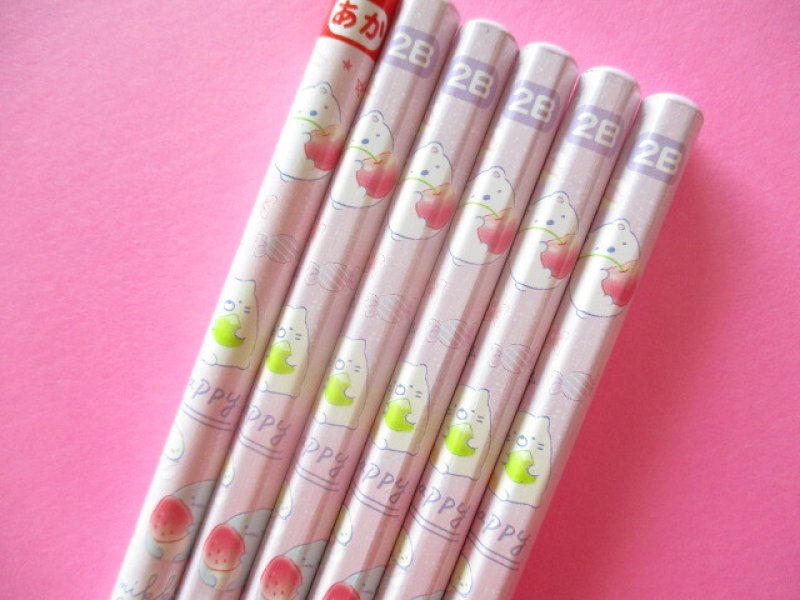 Photo2: 6 pcs Kawaii Cute Wooden Pencils Set San-x *Sumikkogurashi (PN03603)