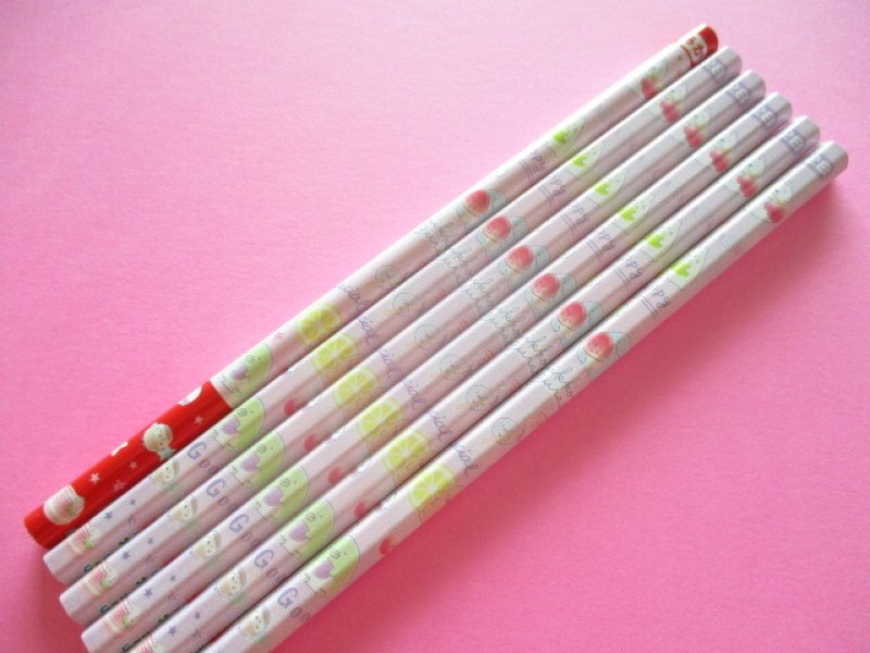 Photo1: 6 pcs Kawaii Cute Wooden Pencils Set San-x *Sumikkogurashi (PN03603) (1)