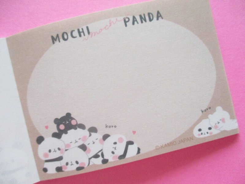 Photo2: Kawaii Cute Mini Memo Pad Mochi Mochi Panda Kamio Japan *Mochi Koro (200598)