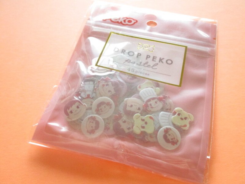Photo1: Kawaii Cute Drop Peko Sticker Flakes Sack Fujiya *Peko-chan (102087) (1)