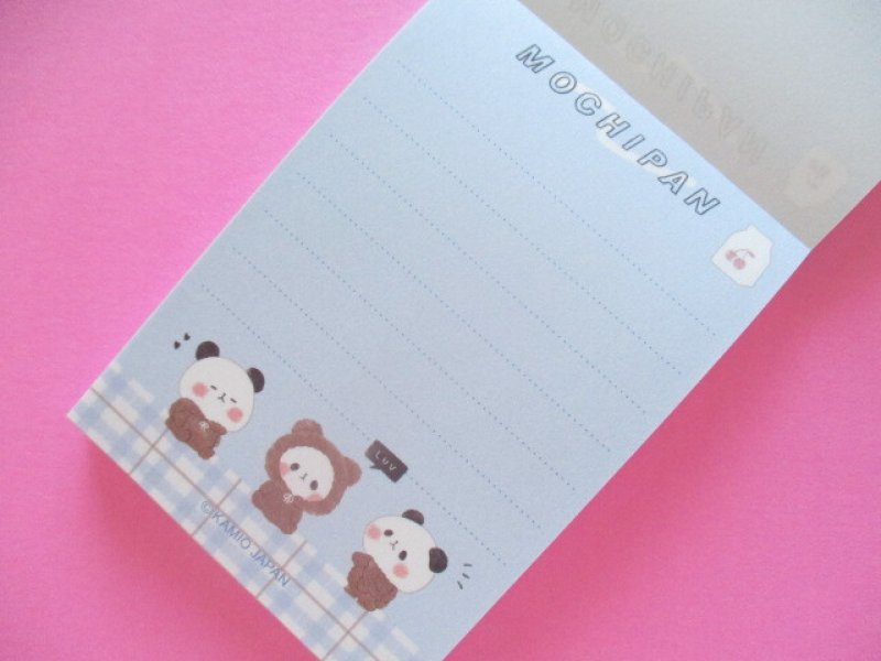 Photo1: Kawaii Cute Mini Memo Pad Mochi Mochi Panda Kamio Japan *Kumamochi (202052)