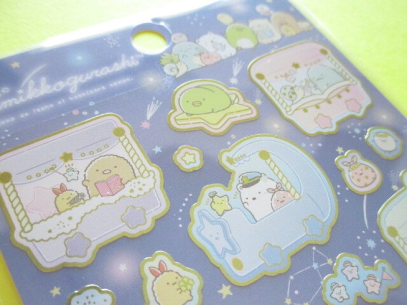 Photo3: Kawaii Cute Stickers Sheet Sumikkogurashi San-x *Starry Sky Walk (SE51001)