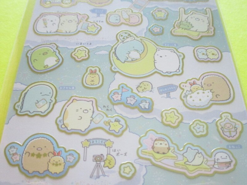 Photo2: Kawaii Cute Stickers Sheet Sumikkogurashi San-x *Starry Sky Walk (SE51002)
