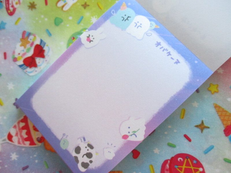 Photo1: Kawaii Cute Mini Memo Pad オバケーヌ Crux *Dress up (102878)